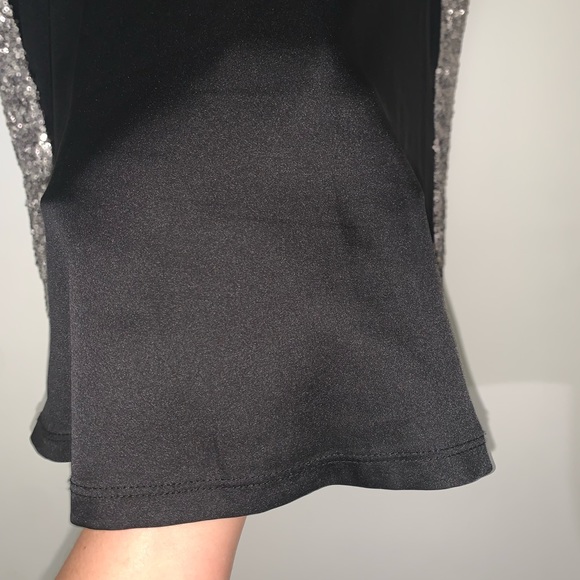 LIKE NEW THEORY Silver Sequin Tank, sz Large (also fits medium) - Picture 7 of 10